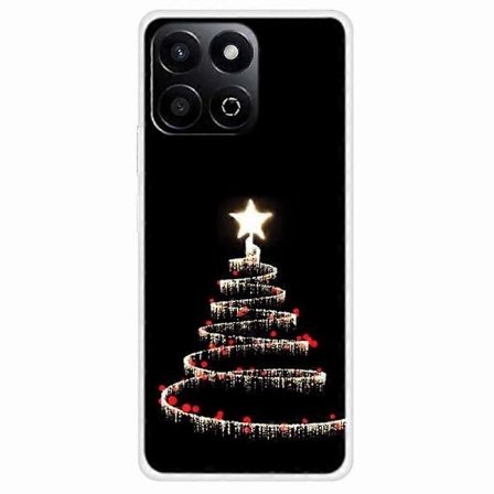 TPU-puhelinkotelo Honor Play 60 Plus 5G/200 Smart 5G/Play 9T/X7c 4G -malleille, juhlava joulukuvio