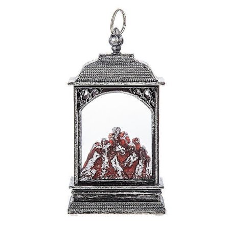 Simulerad eldstad vindlykta, öppen spis ljus, LED lysande flamlampa, skrivbordsdekoration scenlayout