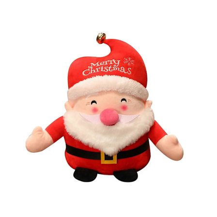 Plush Julenisse til Bilens Dashbord - Festlig Juledekorasjon til Bilens Interiør - Søt Julenisse Ornament for Julestemning