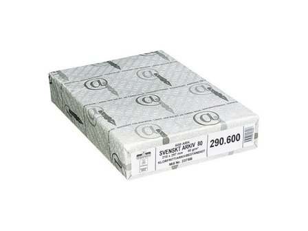 Arkivpapper Svenskt Arkiv A4 80g ohålat 500/fp - Lyreco - Kontorspapper - Specialpapper - Arkivbeständigt