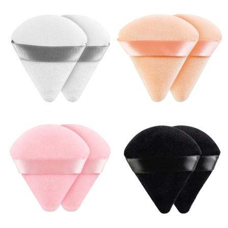 Trekantet Pudder Puff Ansigt Blød Trekantet Makeup Puff Velour Kosmetisk Foundation Blender Svampe Skønhed Makeup Værktøjer