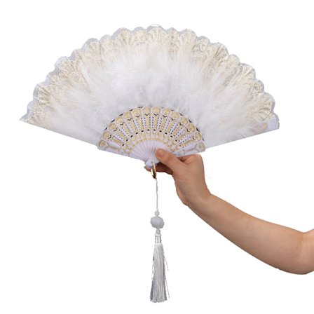 1920-tals Vintage Stil Flapper Handfläkt för Kostymfest Dans
