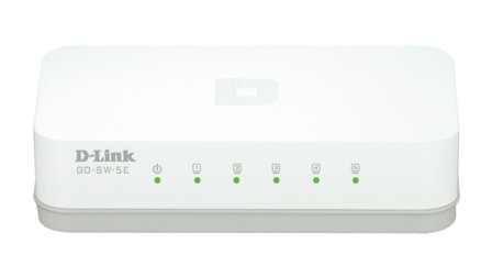 D-LINK dlinkgo 5-Port Fast Ethernet Easy Desktop Switch GO-SW-5E - Switch - 5 x 10/100 - stasjonær