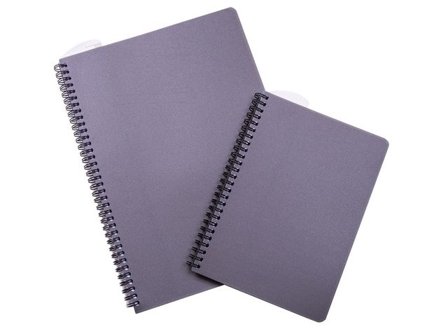 Anteckningsblock PP A4 90blad linjerat grå - Lyreco - Kontorsmaterial - Block och anteckningsböcker - Anteckningsblock