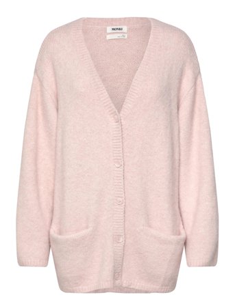 Monki Boxy Knitted Cardigan - Pink - M