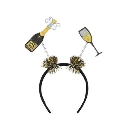 Godt Nytår Hårbøjle Udklædning Hår Bøjle til Kvinder Mænd Maskerade Fødselsdag