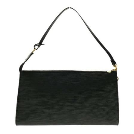 Louis Vuitton Vintage Pre-owned Leather handTass , Zwart , Dames , Maat: ONE Size Vintage Tassen