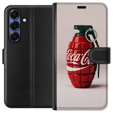 Kompatibelt Lommeboketui til Samsung Samsung Galaxy S25+ Kunstnerisk illustrasjon av Coca Cola granateple i rødt og grønt, pop art inspirert motiv m