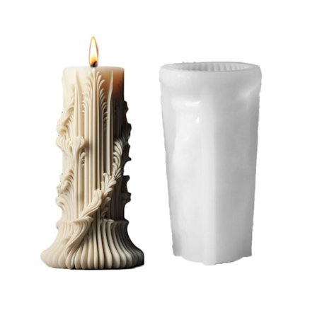 Europæisk Cylinder Silikoneform DIY Minimalistisk Søjle Gave Lysform`-