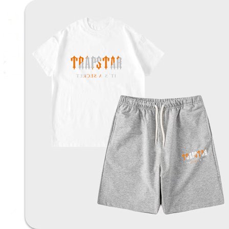 Mäns mode T-shirt lös mångsidig sport set 19