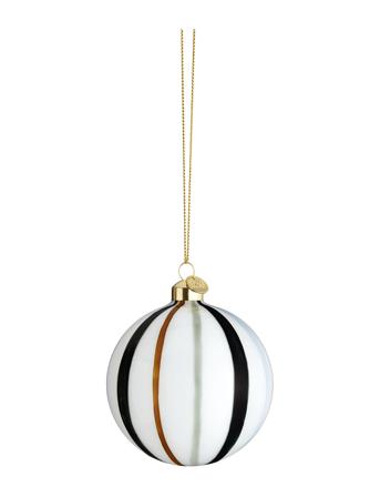 Souvenir Julkula Ø8 Cm Ränder Grön Home Decoration Christmas Decoration Christmas Baubles & Tree Accessories Multi/mönstrad Holmegaard