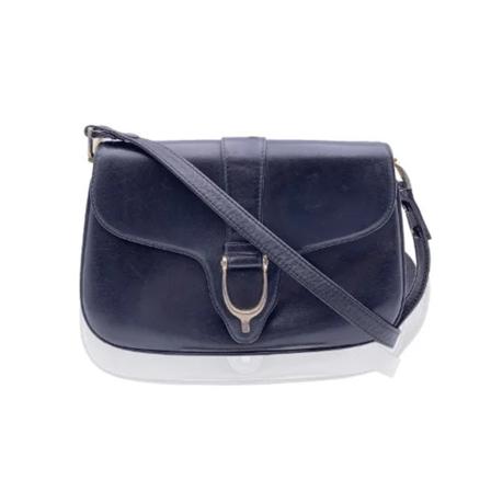 Gucci Vintage, Pre-owned Leather gucci-bags Blauw, Dames, Maat:ONE Size,leer