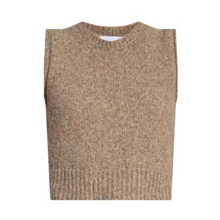 Helmut Lang Wool Väst beige, Dam Västar, Dam, Storlek: L