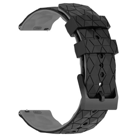 22mm 20mm Silikonarmband för Garmin Forerunner 55 165 265 965 255 Fotbollsmönster Armband Garmin Active 5/Vivoactive 5 correa
