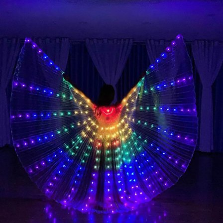 Kids Dance Wings LED Butterfly Wings Girls Kostymer