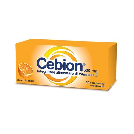 Cebion Vitamina C Masticabile 500mg Arancia 20 Compresse