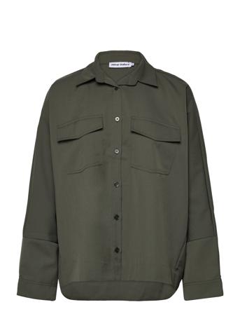 Kaia Wool Over Shirt Overshirts Grønn Ahlvar Gallery*Betinget Tilbud