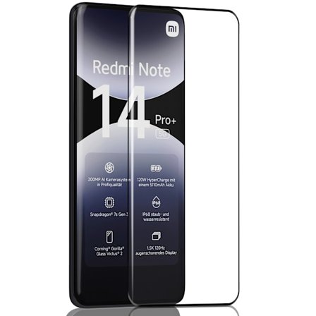1-Pack Xiaomi Redmi Note 14 Pro Plus Näytönsuoja - Karkaistu Lasi 9H - Super laatu 3D
