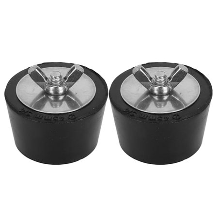 2 STK Pool Vinteriseringsprop Gummi Rustfrit Stål Pool Vinter Ekspansionspropper til Svømmebassin Rørføring Vintertilbehør 45mm/1.8in