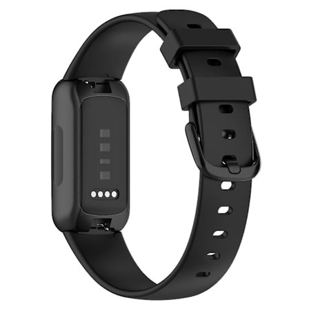 For Fitbit Inspire 3 Solid Silikon Watch Band Pin Buckle Wrist Strap Replacement, Størrelse: L