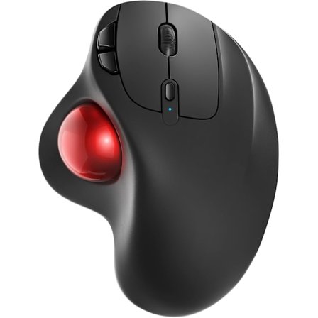 2025 Nyeste Modell M501 Trådløs Trackball-mus, Oppladbar Ergonomisk, Enkel Tommelkontroll, Nøyaktig & Smidig Sporing, 3 Enhetstilkoblinger