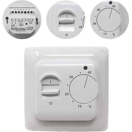 Manuaalinen s hk inen lattial mmitystermostaatti AC 220v 16a anturilla, mekaaninen lattial mmitystermostaatin s din [energialuokka A+++]