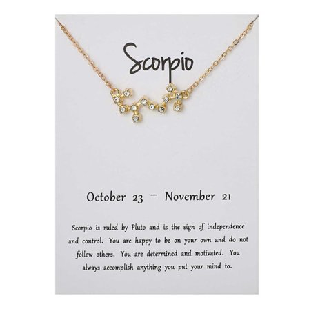 Star Sign Kaulakorun skorpionin skorpioni lahjakaulakoru kulta
