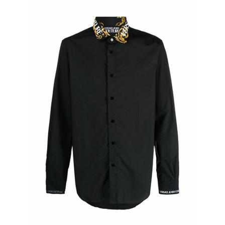 Versace Jeans Couture, Shirts Zwart, Heren, Maat:M