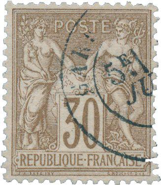 Frankrig 1876 - YT 69 - Stemplet