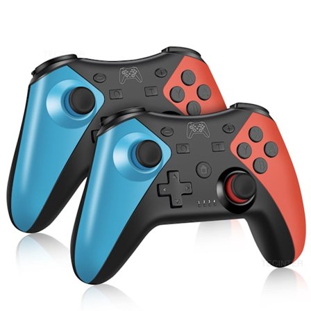 Musta*2kpl Bluetooth Langaton Peliohjain Yhteensopiva Nintendo Switch/Switch 2/Switch OLED/Switch Lite/Android/PC Joystickin kanssa