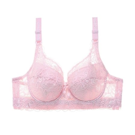 Plus Size BH Sexig Bralette Crop Top Underkläder Push Up Axelbandslös BH Bh Spets Kvinna BH Underkläder BH Subjektador Biustonosz, rosa