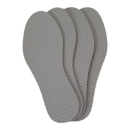 4 par antiperspirant indlægssåler (235 mm) - Aftagelig bomuld Latexskum indlægssål til sved Lugt - Aktivt kul - Eliminer lugt Deodoriser - Til 