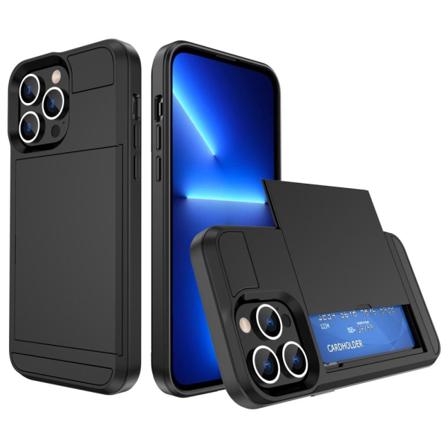 iPhone 14 Plus Skal med kortfack - Svart Svart