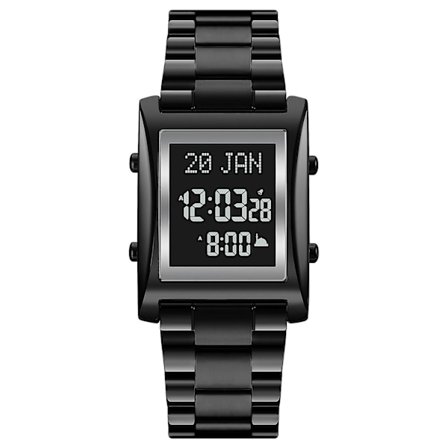 SKMEI 1815 Muslim Digital Watch for Prayer Qibla Compass Hijri Calendar Quran Bokmärk Stad
