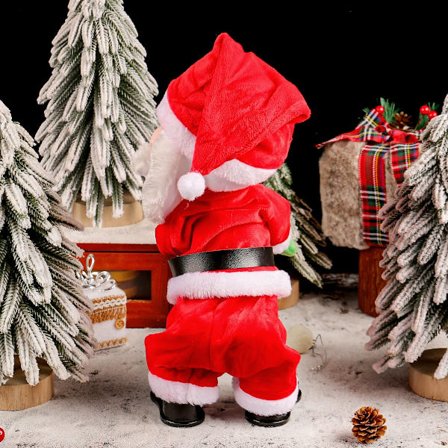 lux.pro [en.CASA] Twerkende Julenisse - Dansende Sankt Nikolas - Juledekorasjon