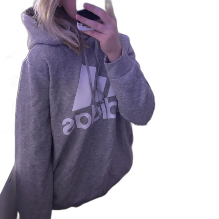Grå adidas hoodie