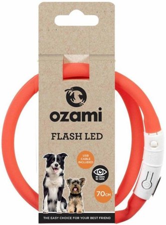 Ozami Halsband Flash Led Rød 70 cm