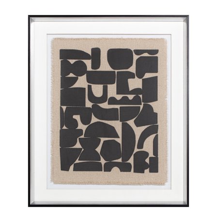 Mustavalkoinen motivoiva seinätaide, 50x60cm, lasikehys