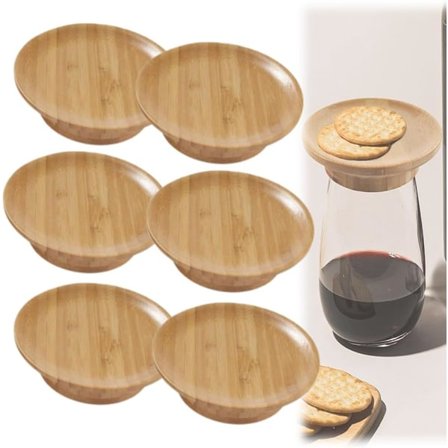 Bambus Vinglas Charcuteri Topper Sæt Vinglas Charcuteri Topper Vinglas Charcuteri Bord Topper til Vinglas eller Appetizers Desserter