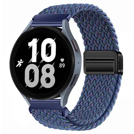 20mm 22mm Flätat Nylonarmband kompatibelt med Samsung Galaxy Watch 6 5 4 Magnetiskt Armbandsbälte Huawei Watch 4 Pro/GT3 Pro Amazfit GTR4 Band