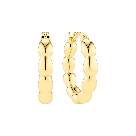 Sif Jakobs Jewellery Örhänge Goccia Cerchi Pianura Örhängen Dam Guld MEDIUM