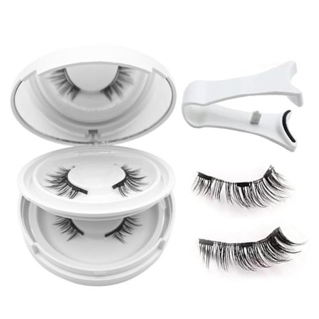 Elara Craft Magnetiske Øyevipper med Applikator, Gjenbrukbare Magnetiske Øyevipper Naturlig Look, Lett å Bruke og Fjerne Myke Vipper Kit Ingen Lim 