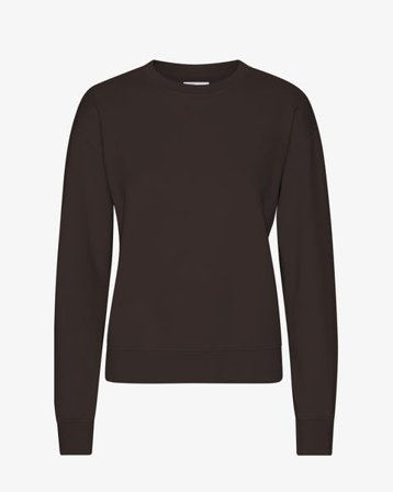 Women Classic Organic Crew - Coffee Brown - Female - XL