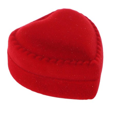 Rød kjærlighets smykkeskrin enkel retro liten utsøkt ring smykkeskrin for gave seremoni forslag