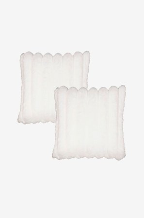 Redlunds - Brooklyn fodral 50x50 2-pack - Vit - Prydnadskuddar & kuddfodral - 50X50 - Från Homeroom