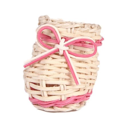 Smukke strå sko bord kurv vase tørrede blomster med opbevaringsfunktion