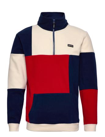 Dpcolor Block Half Zip Fleece Patterned Denim Project