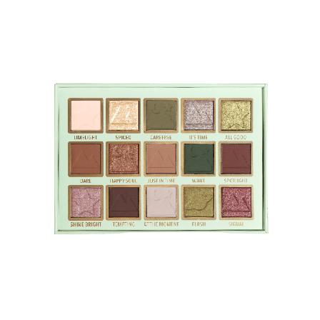 MOIRA Time To Shine Pressed Pigment Palette Ögonskuggor Unisex Flerfärgad 1,2g x 15