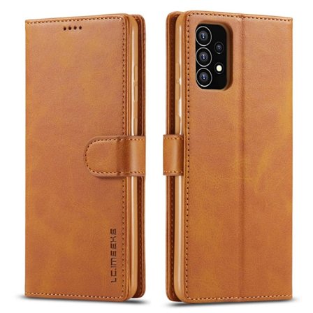 LC.Imeeke Samsung Galaxy A53 5G Flip Etui - Lysebrun