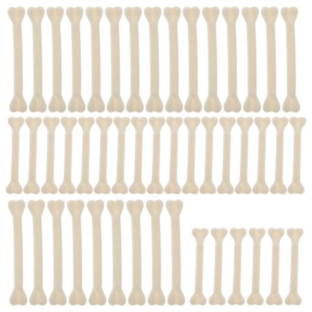 48 st dekorationer Halloween fest plastben plast konstgjorda ben rekvisita falska ben Halloween plast skelettben